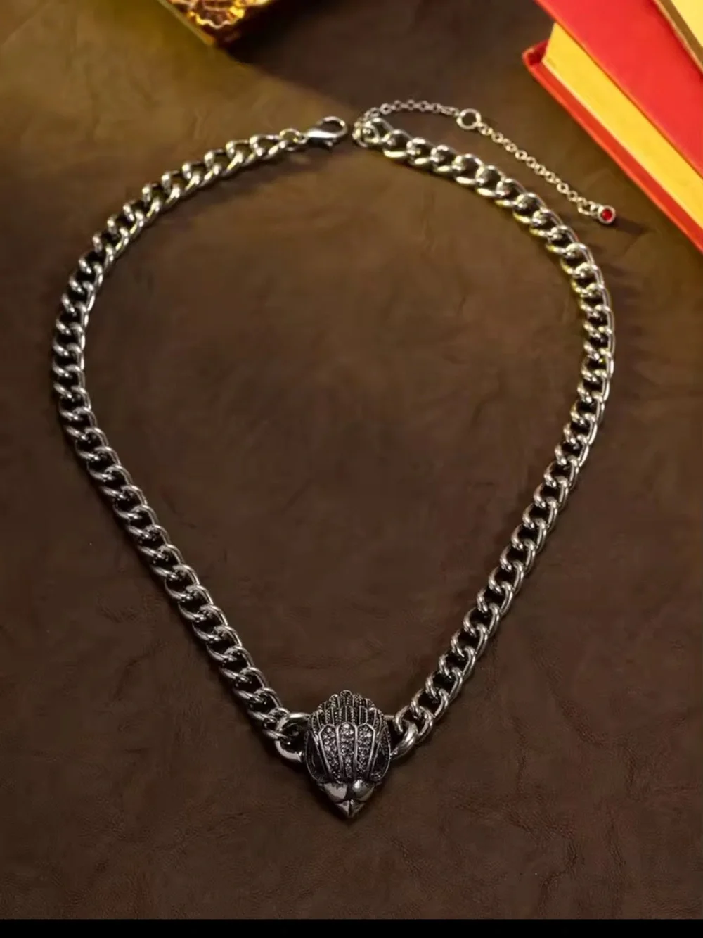 New Kurt Geiger silver Chain Necklace with Decorative Pendant